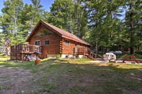 Cozy Manistique Cabin with Deck, Grill and Fire Pit!